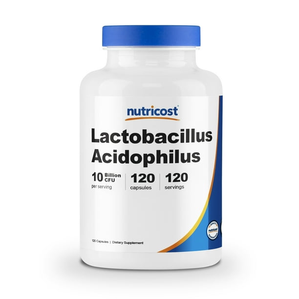 Nutricost Lactobacillus Acidophilus 10 Billion CFU, 120 Veggie Capsules