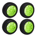 thumbnail image 4 of 4 Pcs RC Car Tires, 2 Front 2 Rear Round Stud Type Off Road RC Tires Rubber Plastic High Grip RC Car Wheels for 1/10 RC Car, 4 of 8