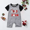 thumbnail image 3 of Awdenio Baby Christmas Pajamas for Family Xmas Matching Sets Short Sleeve Shirts and Plaid shorts Santa Christmas Tree Sleepwear Two-piece Sets, 3 of 7