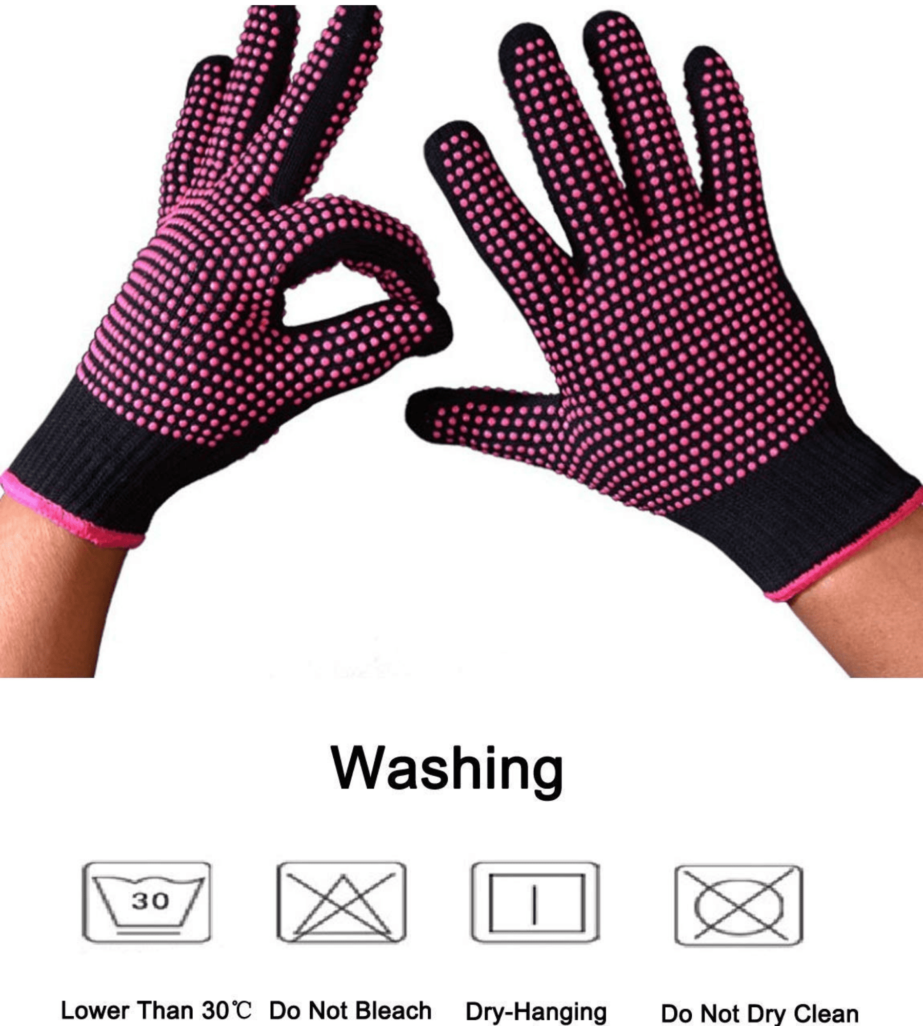 Teenitor 2 Pcs Heat Resistant Gloves With Silicone Bumps, Heat