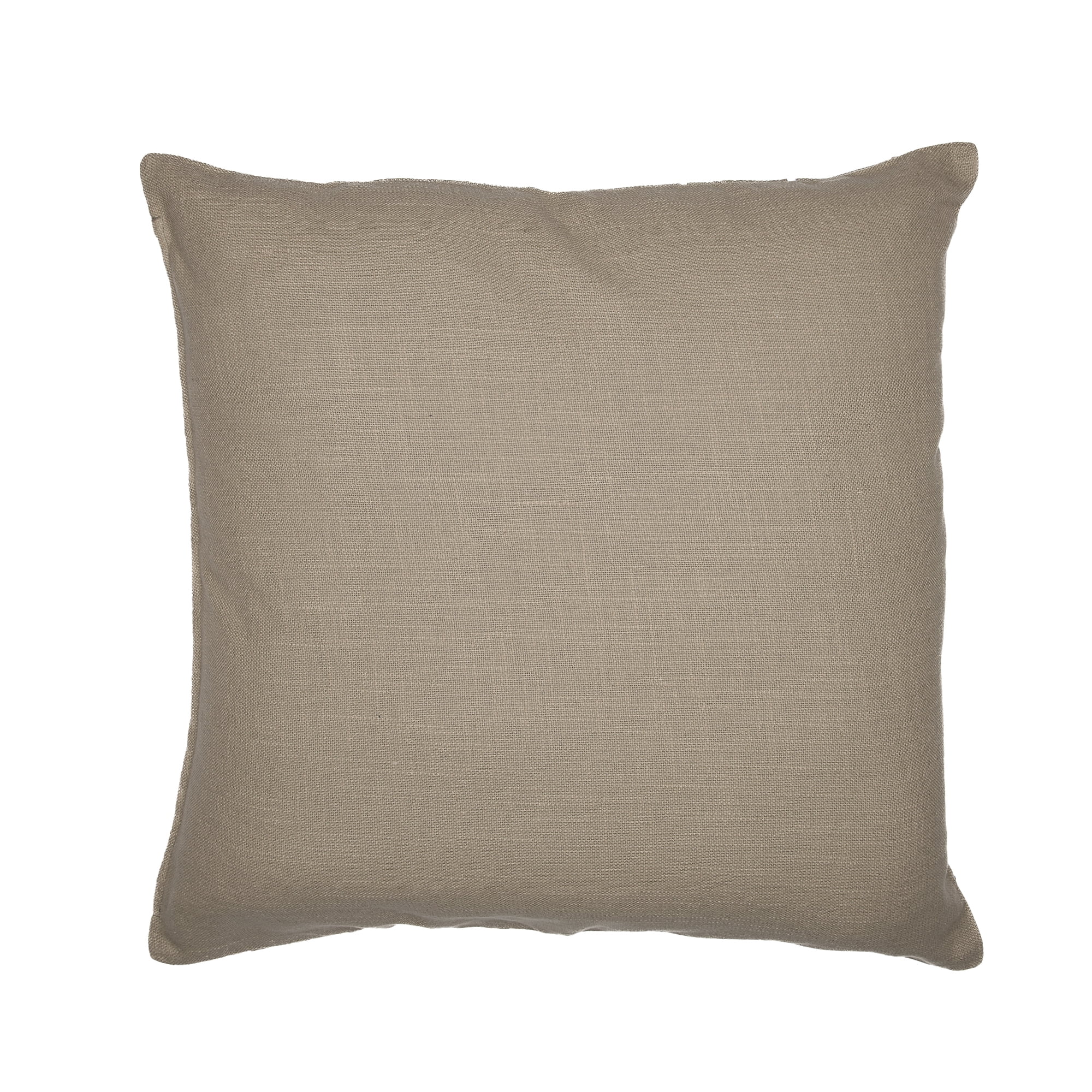 Ox Bay and Stacy Garcia 20" x 20" Beige Checkered Embroidered Cotton Blend Adult Decorative Throw Pillow