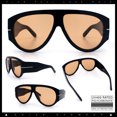 thumbnail image 2 of SA106 Oversized Retro Racer Thick Frame Aviator Sunglasses / Black - Beige, 2 of 7