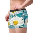 thumbnail image 4 of Balery Daisy Flowers Men's Boxer Briefs, Soft and Breathable Cotton Underwear with nylon Waistband-Small, 4 of 9