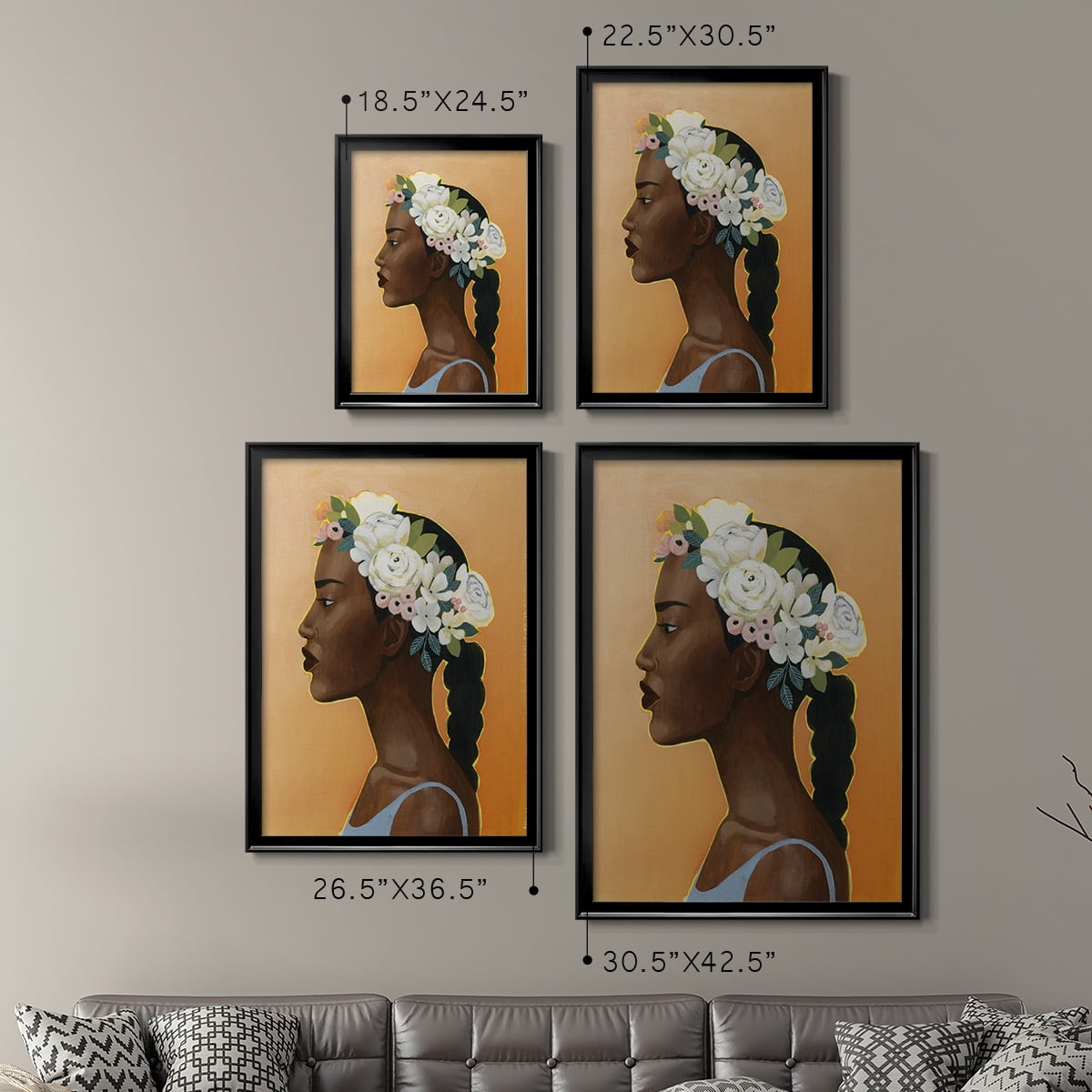 Modern Laurel II Premium Framed Print - Ready to Hang