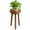 Round 24" Tall, variant on Teak Wood Plant Stand, 30" Round Side Table, Wood Accent Table