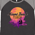 thumbnail image 4 of Inktastic Miami Beach Florida Vacation Sunset Women's Plus Size T-Shirt, 4 of 5