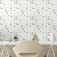 thumbnail image 3 of Ambesonne Muted Colors Peel & Stick Wallpaper for Home, Ornaments Night Stars, 13"x36", Grey and Pale Taupe, 3 of 6