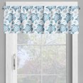 thumbnail image 4 of Ambesonne Turtle Valance & Curtain, Underwater Fauna Motif, 55"x30", Blue and White, 4 of 7