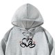 thumbnail image 4 of Sudadera con capucha estampada, cómoda, elegante, versátil, con cordón S, 4 of 8