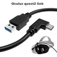 thumbnail image 2 of Simtoung 16ft Link Cable for Oculus Quest and Quest 2 - USB 3.2 Gen 1 USB-C to USB-a Right Angle Type-c to Type-a, 2 of 4