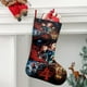 thumbnail image 2 of Stranger Things Tema: Calcetines de Navidad, fino lino blanco para colgar en escaleras y chimenea, decoración navideña para el hogar, regalo de Navidad. 54cm × 38cm, 2 of 5