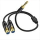 thumbnail image 1 of Cable Divisor en y con Conector Macho Estéreo TRS de Doble Hembra XLR A TRS de 1/4 de Pulgada Cable de Conexión Adaptador de 2 XLR Hembra A Cuarto de Pulgada-C, 1 of 5
