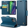 thumbnail image 1 of Case for iPhone 15 Plus Wallet Case with Card Holder, Kickstand RFID Blocking Magnetic Closure Shockproof Protective PU Leather Cover for iPhone 15 Plus Flip Wallet, 1 of 7