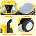thumbnail image 3 of TLSUNNY 6V Kids Ride On Tractor Toy, Electric Vehicle W/ Detachable Trailer, Music, Headlights, Foot Pedal Control, Ideal Gift for Toddlers, 3 of 9