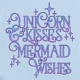 thumbnail image 2 of CafePress - UNICORN KISSES And MERMAID WISHES Body Suit - Baby Light Bodysuit, Size Newborn - 24 Months, 2 of 4