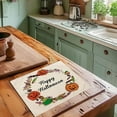 thumbnail image 2 of DFC Halloween Themed Linen Placemat For Dining Table Kitchen And Living Room Decorative Holiday Dinner Mat Heat, 2 of 6