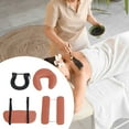 thumbnail image 6 of Dualoai Face Cradle with Pillow for Massage Table Soft Complete Set Massage Headrest brown, 6 of 8