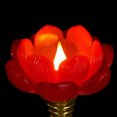 thumbnail image 4 of Lotus LED Candle, Flameless Flower Light, a Faceted Bloom Mounted on a Metallic-look Stem Across Dining Tables Mantels Shelves, Decorative Tabletop Lamp for Weddings Dinners, 4 of 7