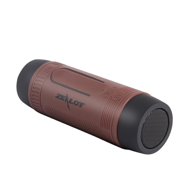 Bluetooth Multifuncional con Micrófono, 4000 mAh Power Bank, Impermeable para Exterior, Altavoces Inalámbrico con TF, para Móvil, MP3 marrón Sunnimix Reproductor bluetooth