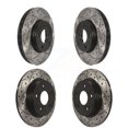 thumbnail image 1 of DS-One Front Rear Coated Drilled Slotted Disc Brake Rotors Kit for Car Ford Focus KD-100229, 1 of 11