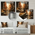 thumbnail image 4 of Designart "Sci-Fi Odyssey City Futuristic Metropolis II" Fantasy Metal Art Print, 4 of 5