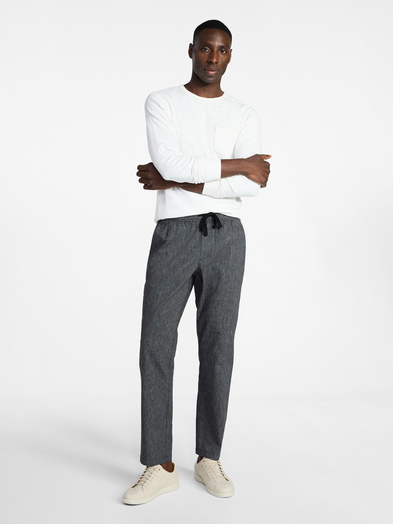George Men's Linen Blend Weekend Pants, Sizes S-3XL
