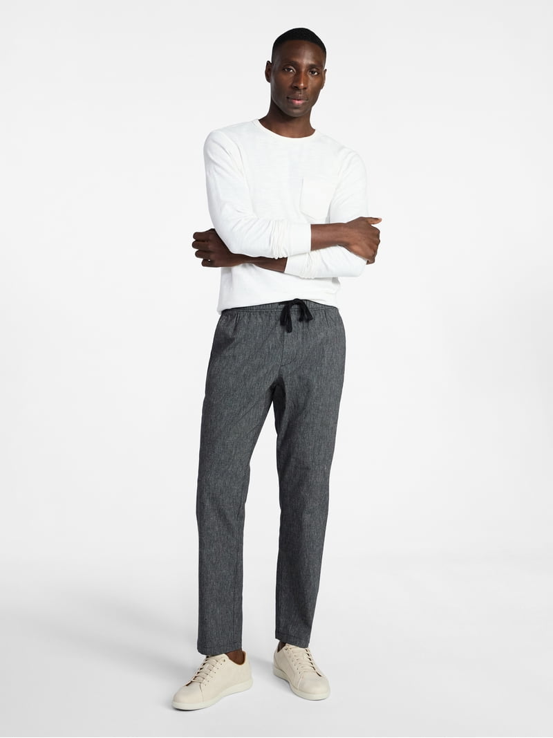 George Men's Linen Blend Weekend Pants, Sizes S-3XL - Walmart.com