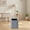 Gray#3, variant on Mini Desktop Garbage Can Square Wastebasket No Lid - Small Trash Bin for Office Desk, Study, Living Room, Coffee Table - Compact Polypropylene Waste Container for Home, Bedroom, Vanity - 1 Pack
