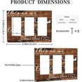 thumbnail image 4 of Sdmnsg-T Rustic Inspirational Quotes Print 3-Gang Rocker Decorative Electrical Receptacle Outlet Plates Covers for Bedroom Kitchen Farm House Decor, 4 of 5
