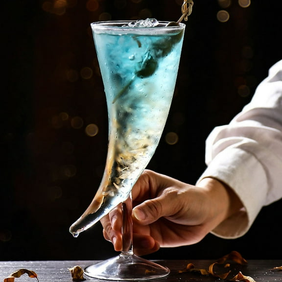 ULTNICE 2Pcs Wine Glasses for Cocktail Storage Transparent