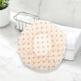 thumbnail image 6 of Unique Bargains 1 Pc Reusable Dots Single Layer Shower Cap for Shower Orange PEVA, 6 of 7