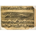 thumbnail image 1 of 24"x36" Gallery Poster, birdseye view map of Atlantic City, New jersey 1880, 1 of 1