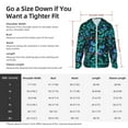 thumbnail image 6 of Picia Blue Floral with Butterflies Women's Men's UPF 50+ Sun Protection Hoodie Shirt Long Sleeve SPF Fishing Outdoor UV Hiking Lightweight Shirts-Small, 6 of 9