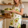 thumbnail image 4 of 2Pack Fruit Patterned Kitchen Apron – Durable Polyester Bib Apron Stain & Lightweight Non Adjustable Fit For Everyday Cooking Baking & Grilling Unisex Design For Adults Apron Sleeve 17.7"X22.0", 4 of 6