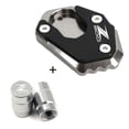 thumbnail image 2 of Para Kawasaki Z 900 2017-2020 Z900 Z900rs 2021 2022 accesorios soporte lateral para motocicleta ampliar + tapas de válvula de neumático, 2 of 4