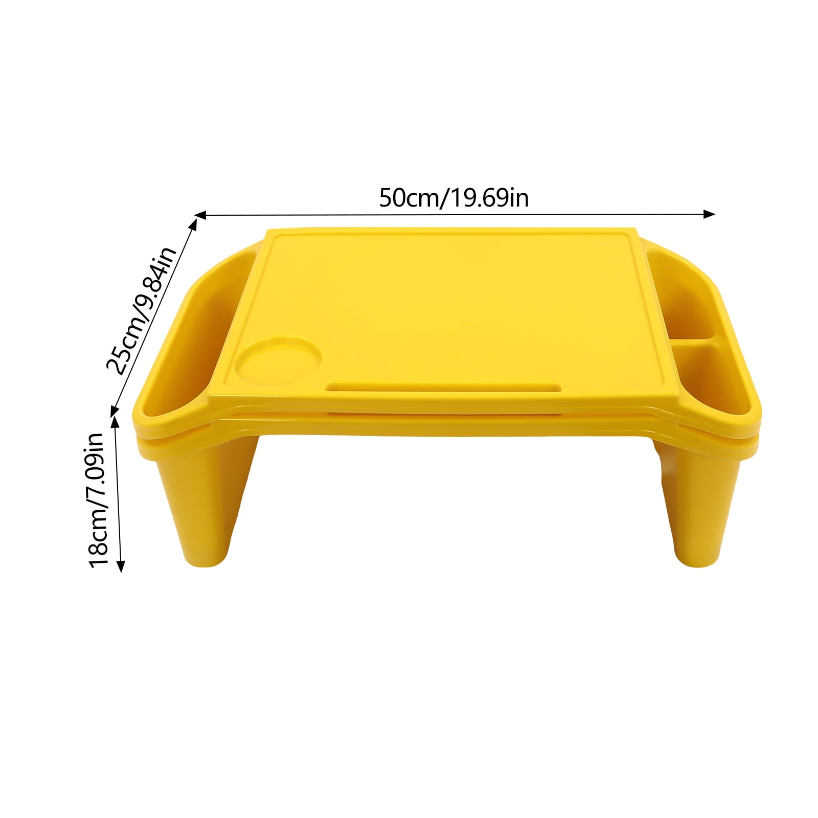 Red, Blue, and Yellow 6 Pcs Kids Lap Desk Tray, Lap Desks, Lap Desk Tray for Writing Eating Game Classroom