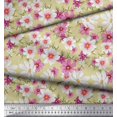 thumbnail image 2 of Soimoi Rayon Crepe Fabric Cosmos Floral Print Fabric by Yard 46 Inch Wide, 2 of 3