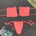 thumbnail image 6 of Hinvhai Swimsuits for Women,Summer Women's Print Split Swimsuit Swimwear Beachwear Bikini Pink S(S), 6 of 9