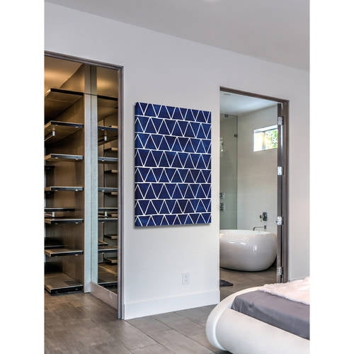 Marmont Hill "Indigo Pattern IV" Painting Print on Wrapped Canvas