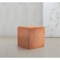 thumbnail image 2 of Pemberly Row Modern / Contemporary Soft Microsuede Fabric Cognac Ottoman / Stool, 2 of 9