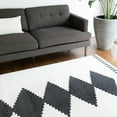 thumbnail image 2 of Balta US, Inc Nisha Geometric Modern Stripe Area Rug Black 7'10" x 10' 8' x 10' Indoor Silver, Grey, 2 of 5