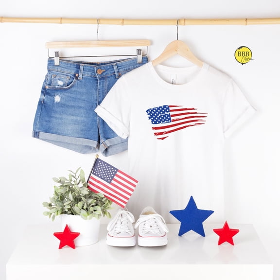 Distressed Usa Flag Shirt: 4Th Of July Tee TSHIRT All Size S-5XL