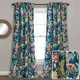 thumbnail image 4 of Lush Decor Dolores - Paneles de Ventana filtrantes de luz, Pares, 132 cm de Ancho x 213 cm de Largo, Azul Marino y Multi - Cortinas de Toile - Estampado Floral de p&aacute;jaro - Cortinas grandmil, 4 of 10