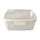 thumbnail image 2 of Recipiente Grande para Snacks con Tapa y Asa | Caja de Almacenamiento Transparente y Portátil para Viajes | Organizador de Frutas, Dulces, Frutos Secos y Verduras | 32 X 24 X 13 Cm - Blanco | Materia, 2 of 6