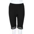 thumbnail image 7 of QHFBli Under Dress Leggings for Women Women's Plus Size Athletic Leggings with Decorative Lace Trim Mid Rise Stretch Fit Workout Trousers for, 7 of 7