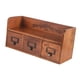 thumbnail image 5 of Caja de madera para guardar joyas y artículos varios, decorativa, vintage, versátil, organizador de artículos diversos para manualidades y papel., 5 of 9