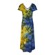 thumbnail image 5 of Puntoco Vestido De Manga Corta Con Cuello En V, Vestido Largo Hasta El Suelo De Verano Para Mujer, Vestido Largo Informal Suelto Con Bolsillos, Abertura De Manga Corta, Azul Oscuro Xxl, 5 of 5