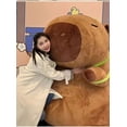 thumbnail image 2 of Muñeco de peluche de capibara de gran tamaño y lindo dibujo animado, juguete de peluche gigante para niños, conejillo de indias feo y lindo, regalo de cumpleaños para niñas, sala de exposición Deco, 2 of 5