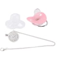 thumbnail image 3 of Bling bling chupete para bebé de diamantes de imitación silicona ultra suave bpa sen chupete infantil seguro talla m adecuado para bebés de 6 a 18 meses, 3 of 7
