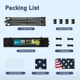thumbnail image 6 of SUMMIT LIVING 10 x 10 Ft Pop-up Canopy Tent Straight Legs Instant Canopy for Outside with Wheeled Bag – American Flag, 6 of 9
